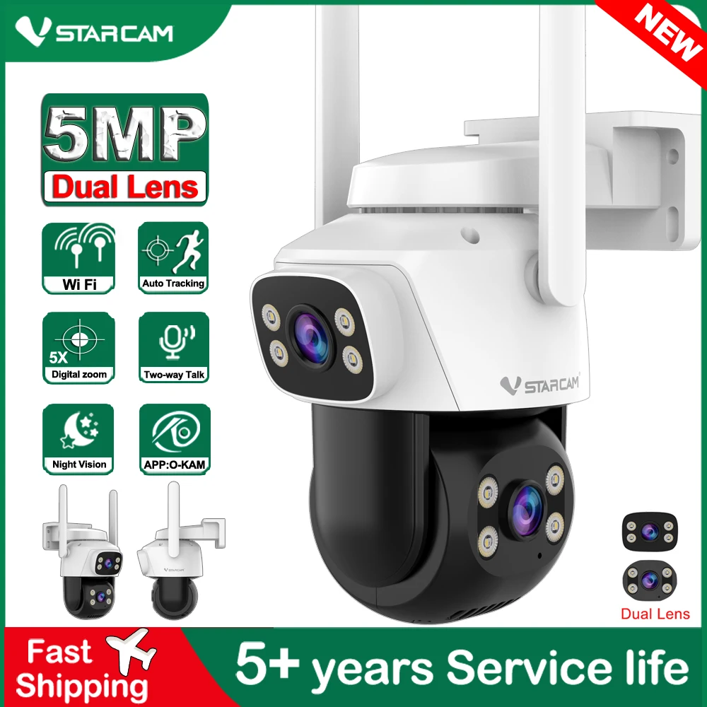 Home Cinema Outdoor - Vstarcam 5.0MP HD double objectif Wifi