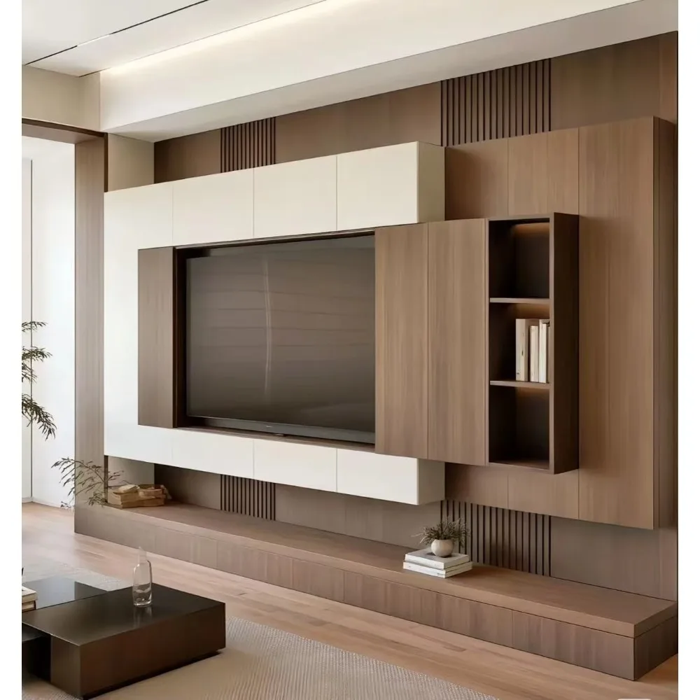 Home Cinema Furniture - Meuble TV bas en bois moderne
