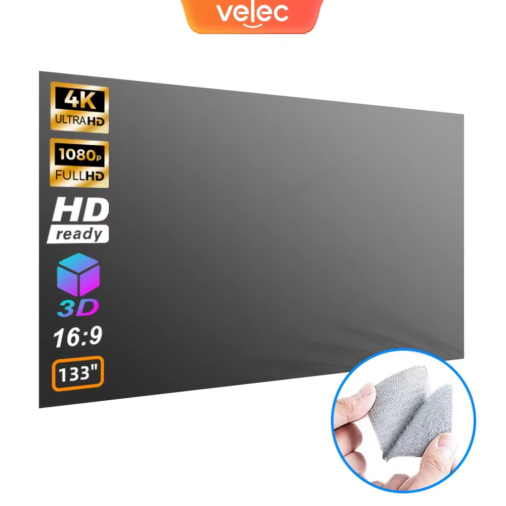 Projector Screen 100 Inch - Écran de projecteur universel 80/100/120 pouces,