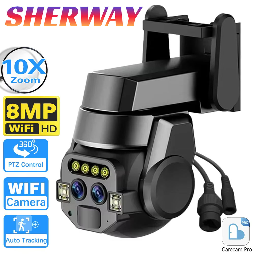 Home Cinema Outdoor - Caméra de surveillance WiFi 4K extérieure
