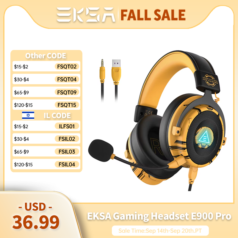 Home Cinema Headphones - Casque de jeu EKSA E900 Pro,
