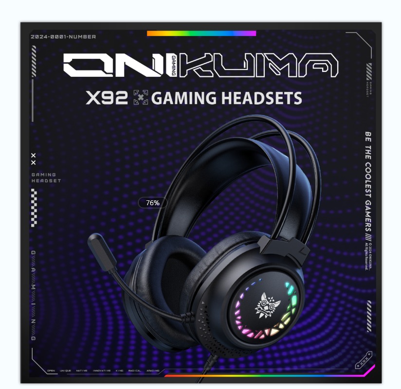 Home Cinema Headphones - Casque de jeu filaire ONIKUMA X92