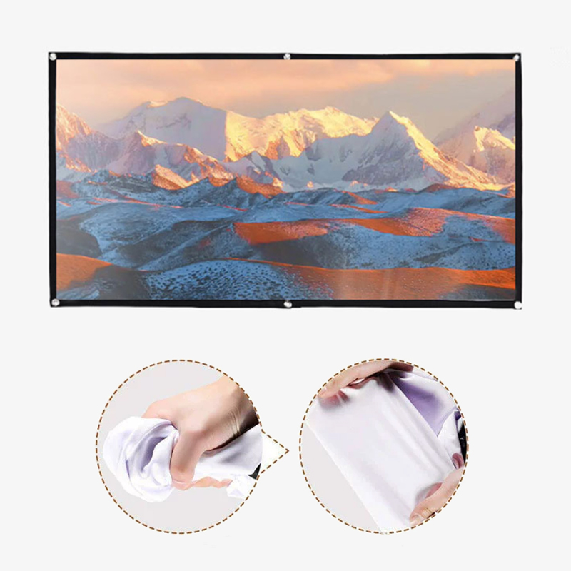 Projector Screen 100 Inch - Écran de projecteur portable 60/72/84/100/120 pouces,