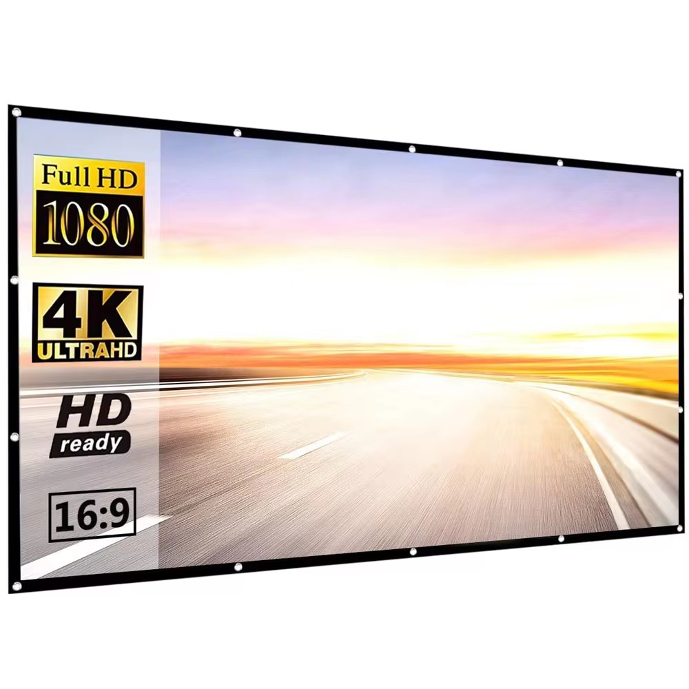 Projector Screen 100 Inch - Écran de Projection pliable Simple 60