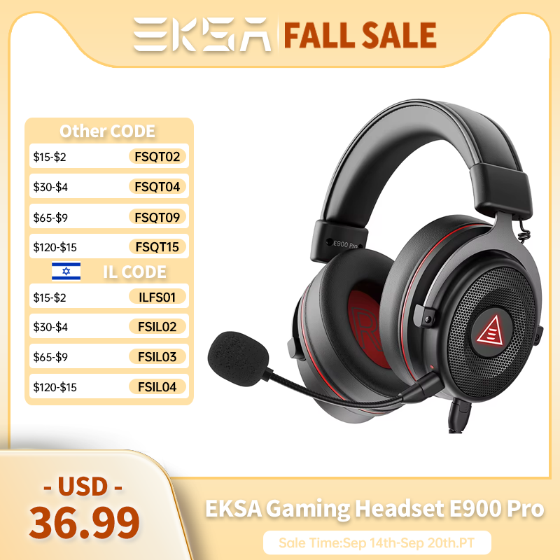 Home Cinema Headphones - Casque de jeu EKSA E900 Pro,