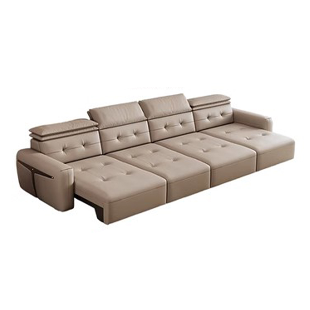 Home Cinema Furniture - Canapé-lit électrique convertible en cuir véritable
