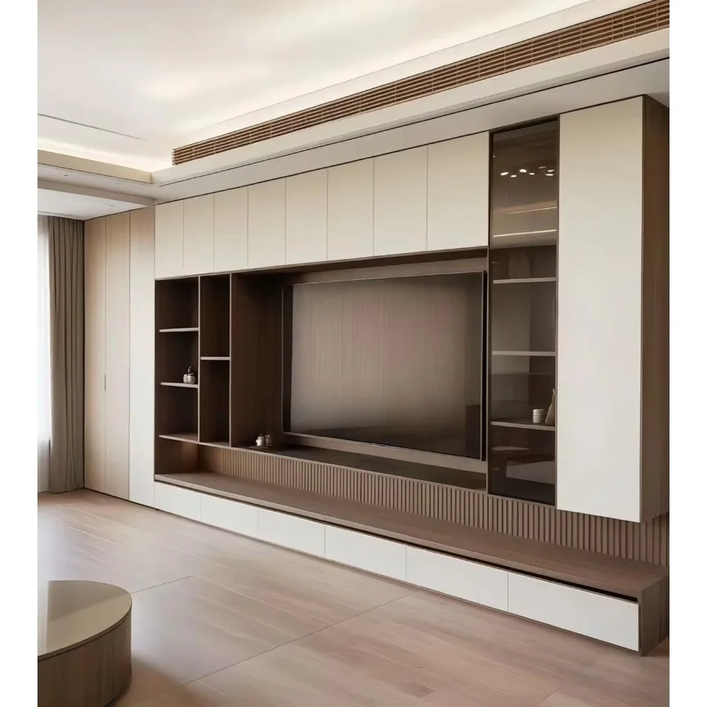 Meuble TV bas en bois moderne  - Home Cinema Furniture avis et prix