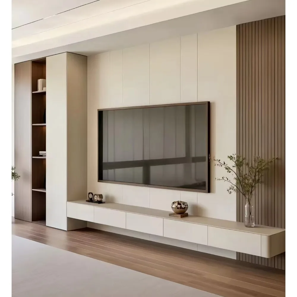 Meuble TV bas en bois moderne  - Home Cinema Furniture avis et prix