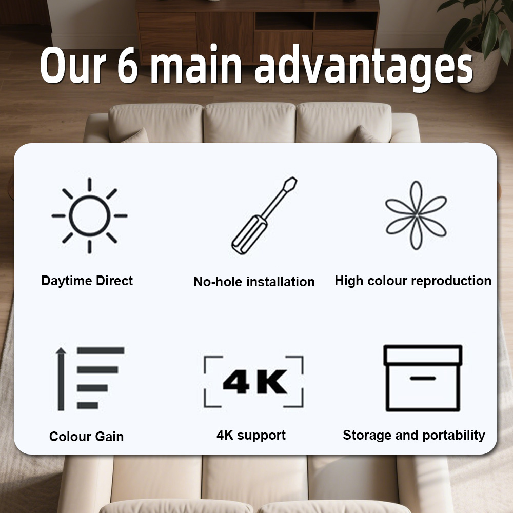 Écran de projecteur universel  - Projector Screen 100 Inch avis et prix