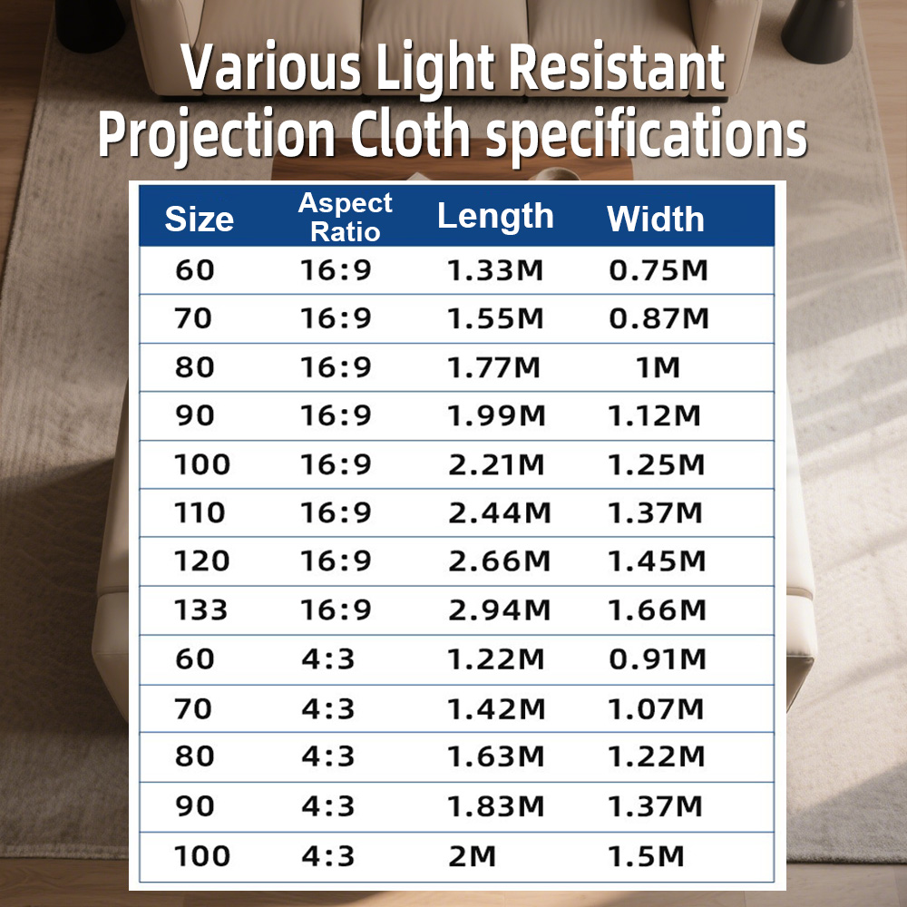 Écran de projecteur universel  - Projector Screen 100 Inch avis et prix