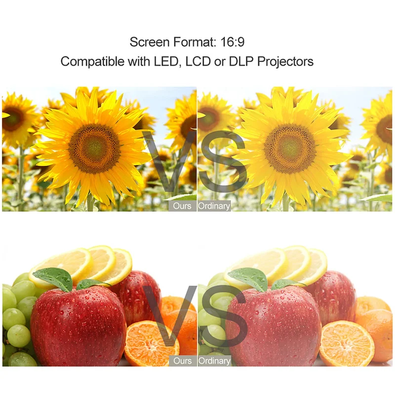 Écran de projection portable a - Projector Screen 100 Inch avis et prix