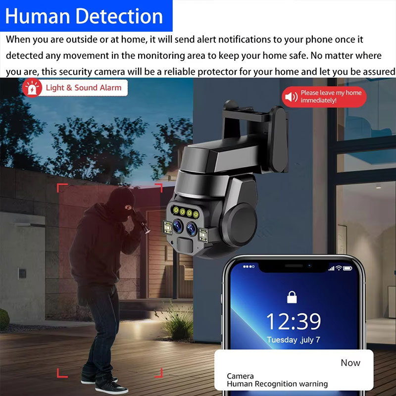 Caméra de surveillance WiFi 4K - Home Cinema Outdoor avis et prix