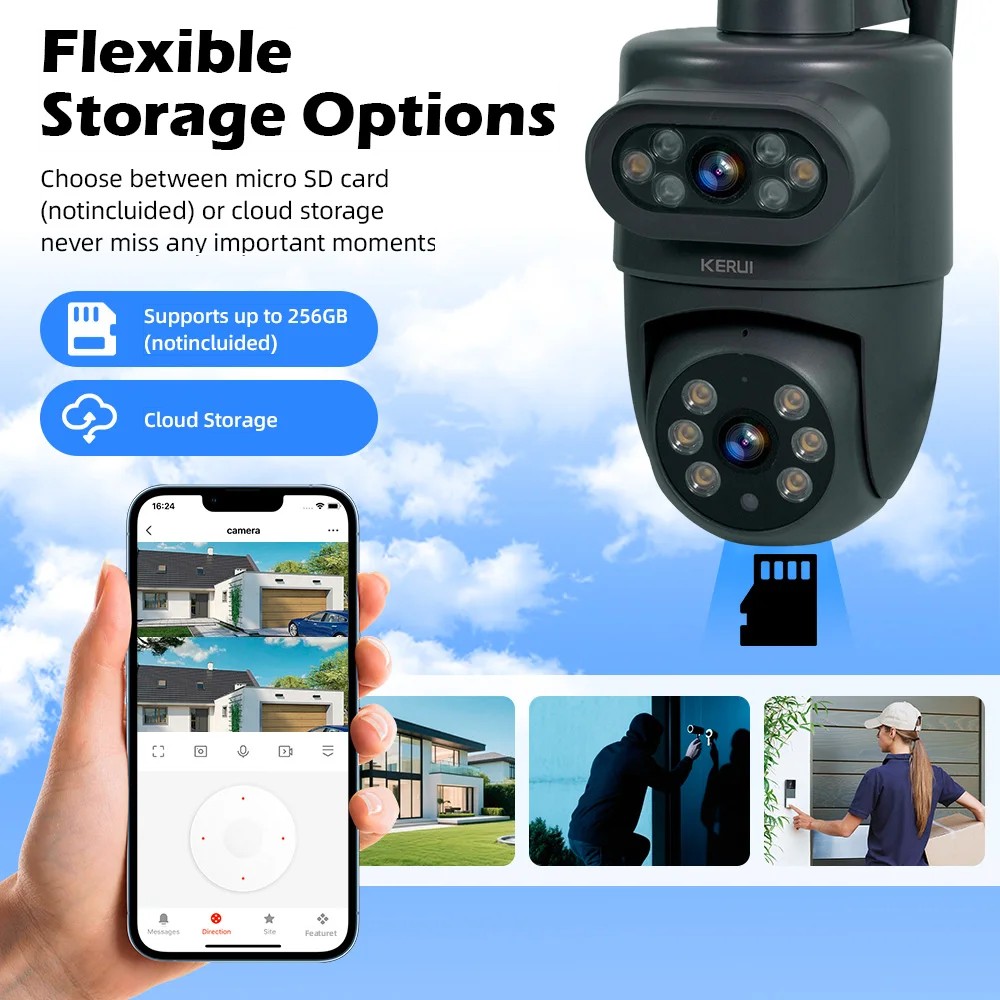 Caméra IP KERUI 5K 10MP HD Wif - Home Cinema Outdoor avis et prix