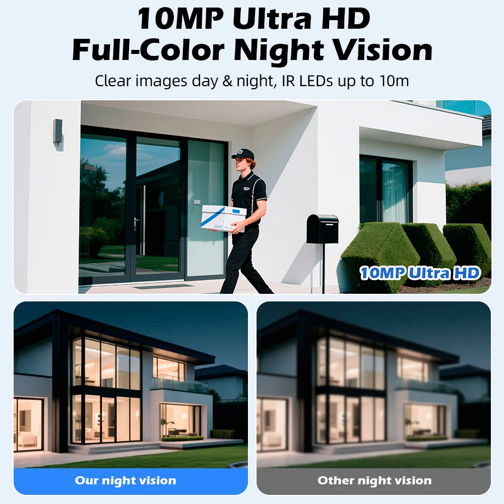 Caméra IP KERUI 5K 10MP HD Wif - Home Cinema Outdoor avis et prix