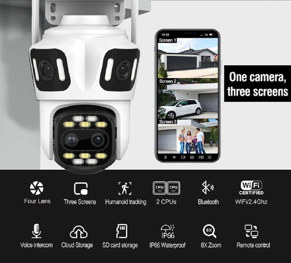 Uzoom 10K 16MP extérieur PTZ W - Home Cinema Outdoor avis et prix