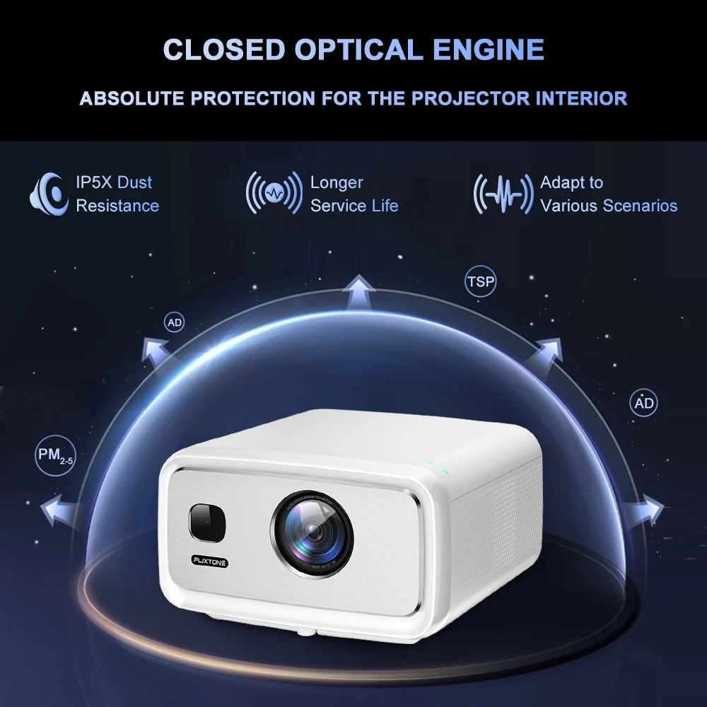 Projecteur FlixTone D10S 4000  - Home Cinema Outdoor avis et prix