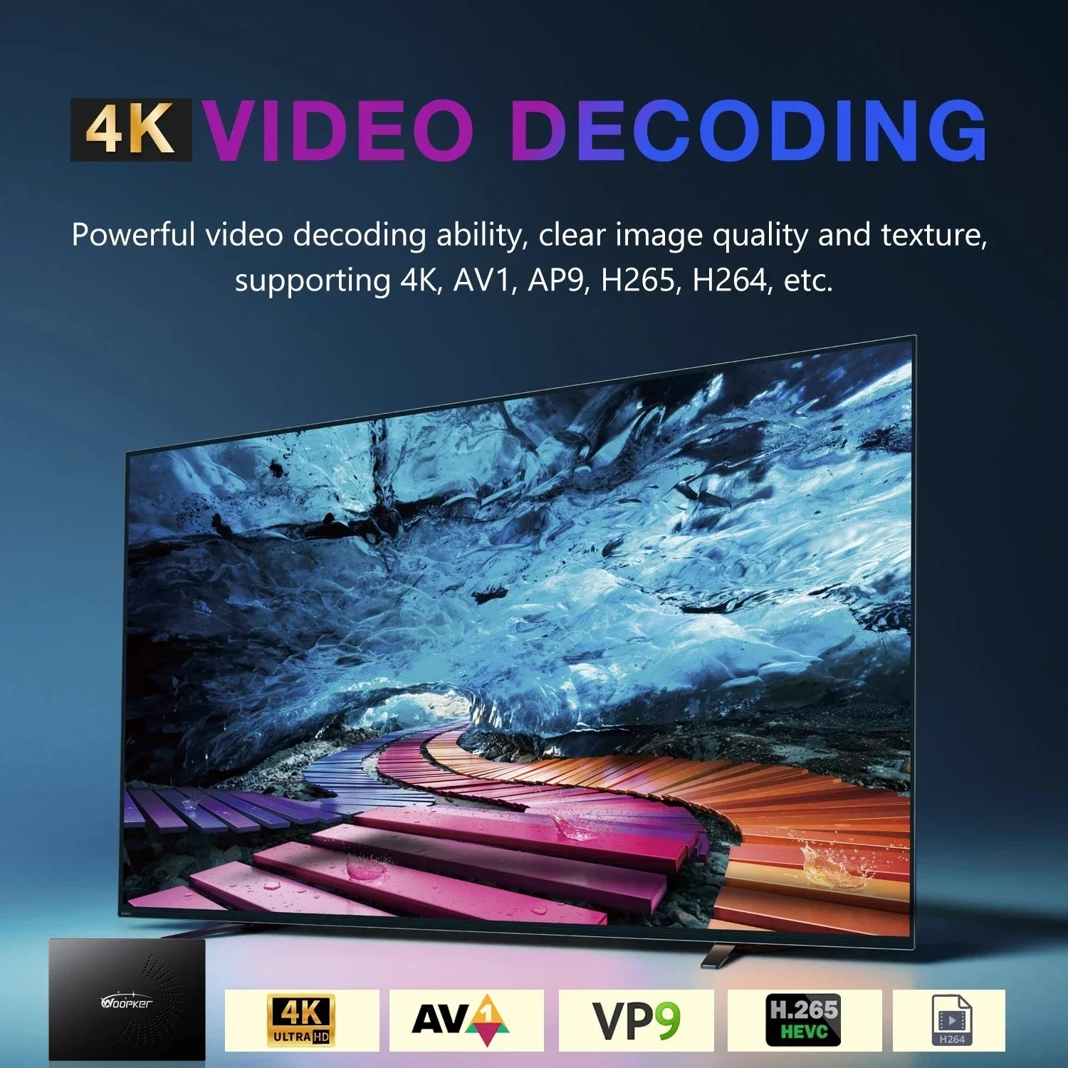 Woopker KW2 Android 14 TV Box  - Home Cinema Youtube avis et prix