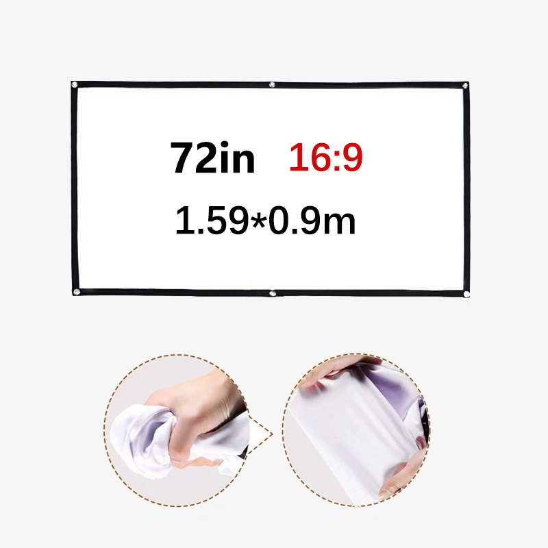 Écran de projecteur portable 6 - Projector Screen 100 Inch avis et prix