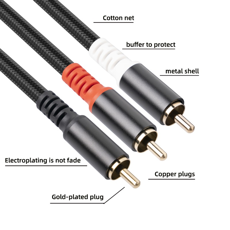 Câble Audio 1/2/3M 1 RCA mâle  - Home Cinema Diy avis et prix