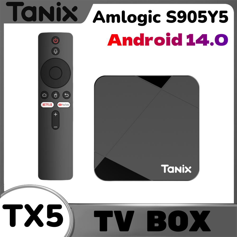 Boîtier TV Android 14 Tanix TX - Home Cinema Youtube avis et prix