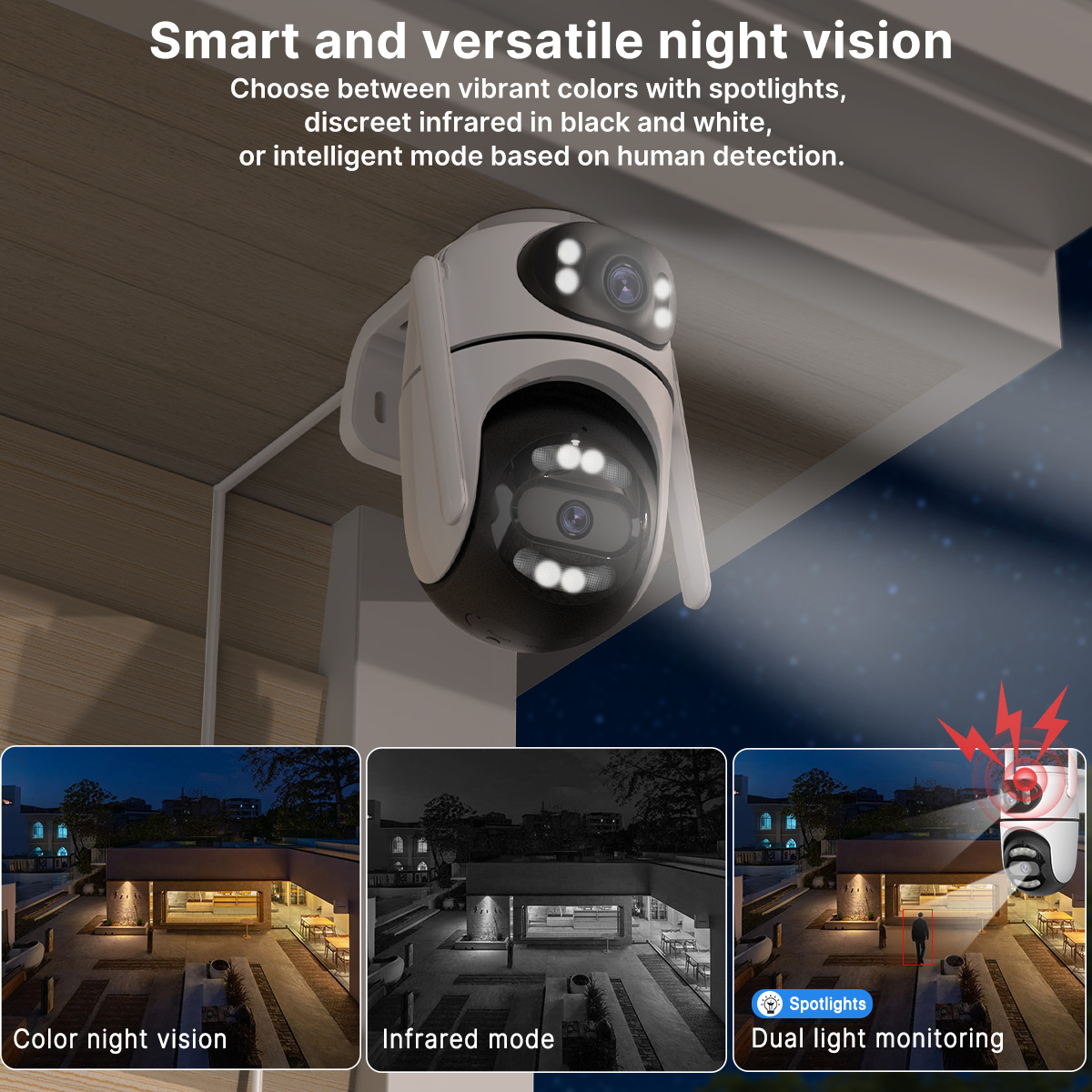 Caméra PTZ Wifi HD 4K 8MP, app - Home Cinema Outdoor avis et prix
