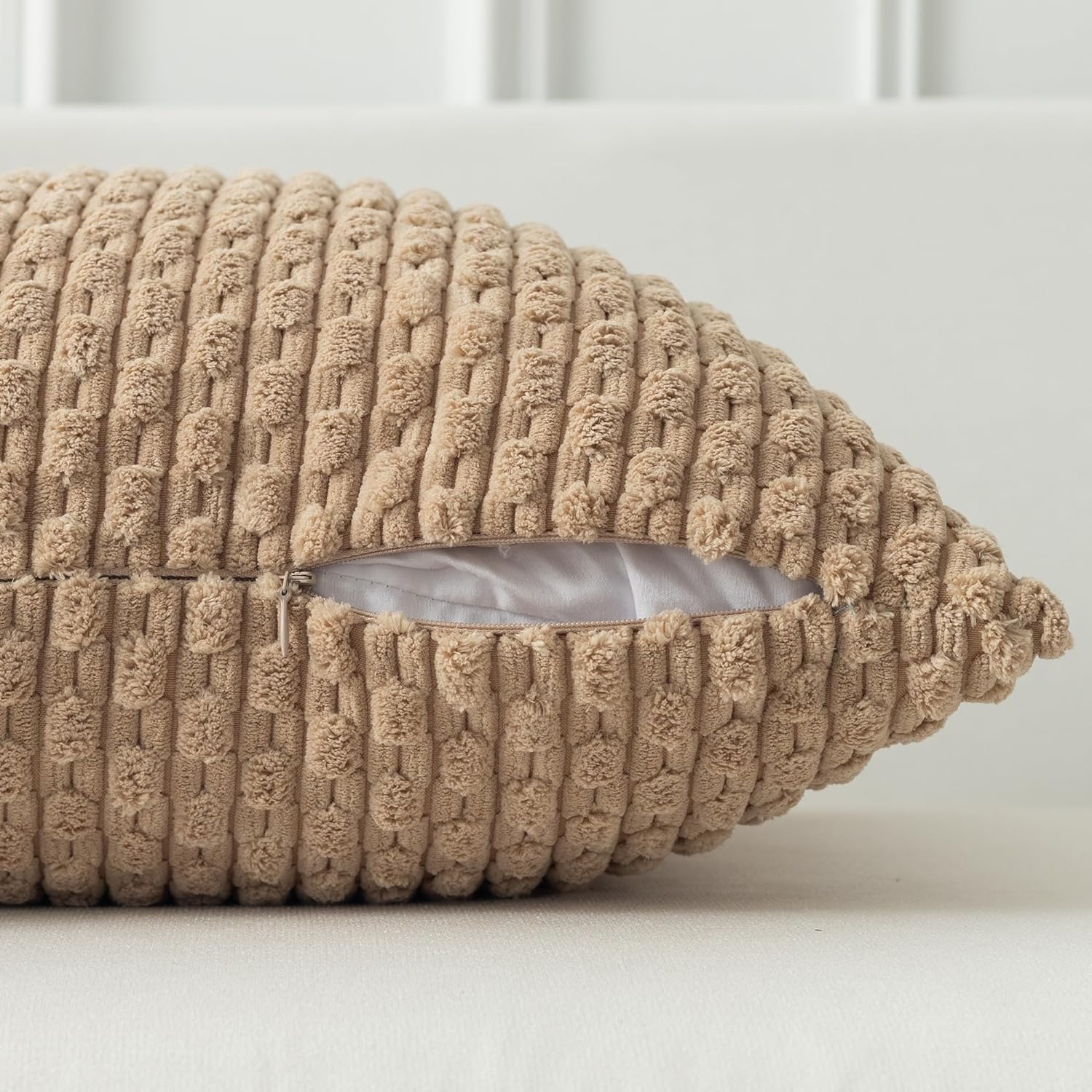 Juste de coussin rayée en velo - Recliner Sofa Cover avis et prix