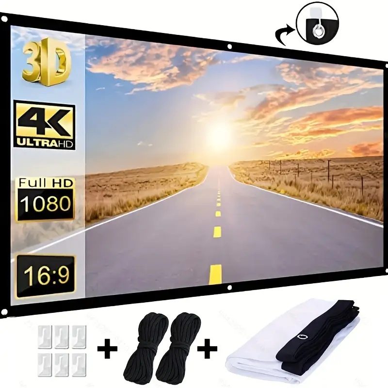 Écran de projection 16:9 intér - Projector Screen 100 Inch avis et prix