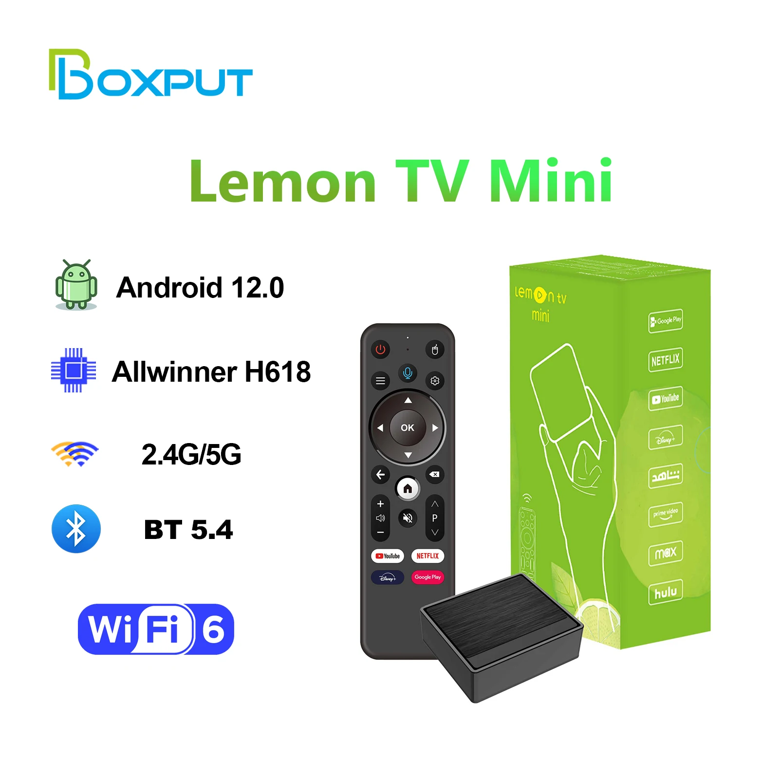 BOXPUT Lemon Mini TV Box Andro - Home Cinema Youtube avis et prix